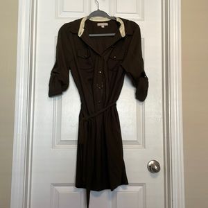 Banana Republic Army Green Dress